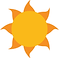 Sol que representa la exposición diaria a la luz solar para un patrón de sueño saludable