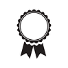 Icono de cinta de premio representando reconocimientos y afiliaciones