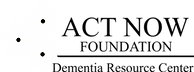 Logotipo de Act Now Foundation con flores blancas
