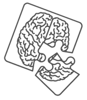 Brain puzzle graphic symbolizing memory loss and dementia.