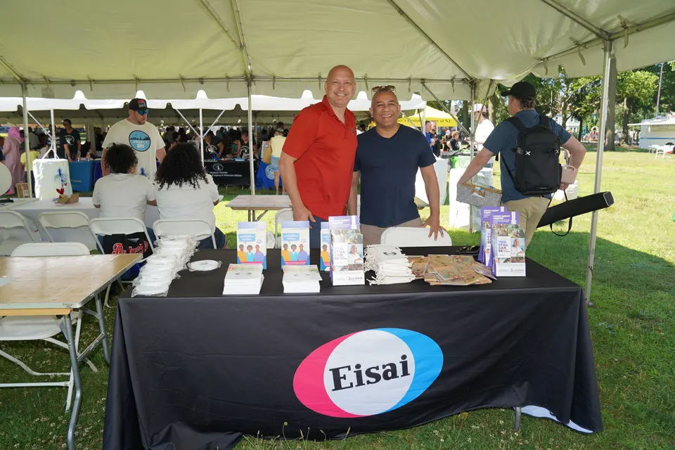Eisai Pharmaceutical staff tabling at Act Now Foundation’s annual Brain Health & Community Resource Fair